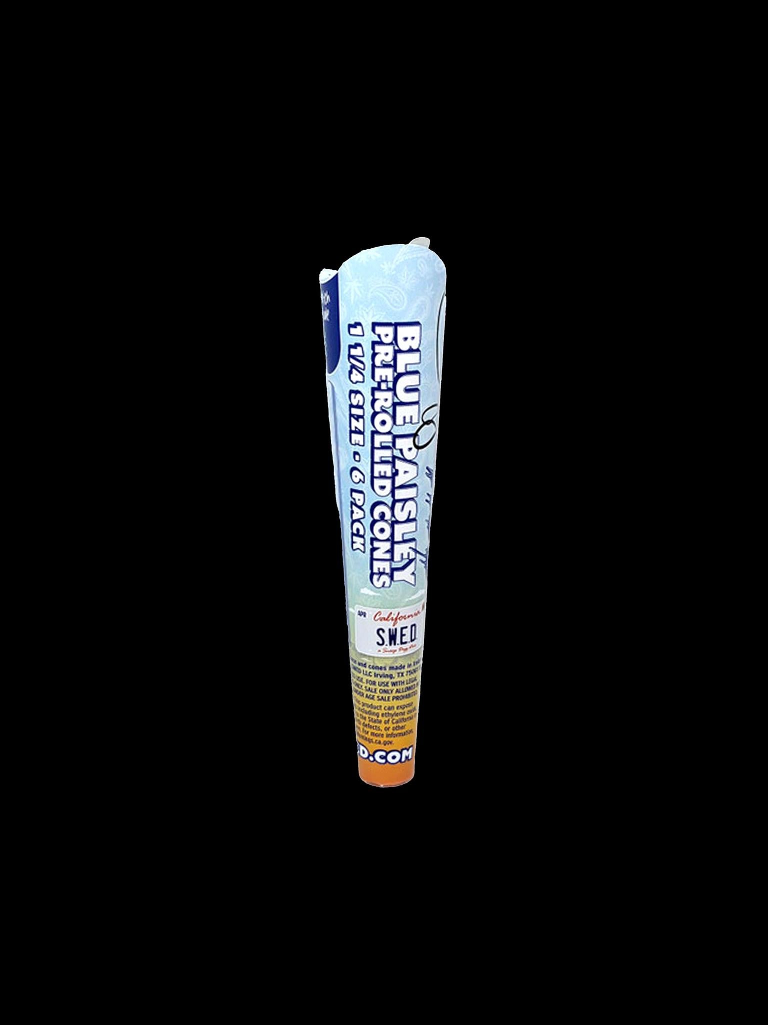 Dogg Lbs Blue Paisley Cones 1.25 6pk