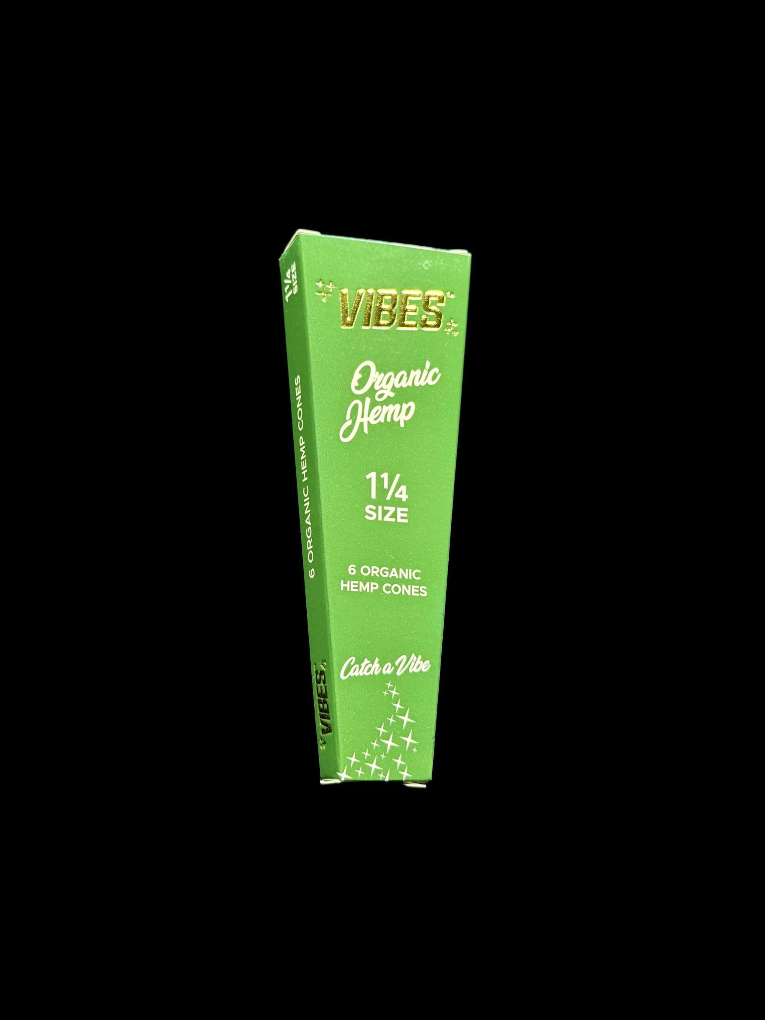 Vibes Papers Organic Hemp Cones 1.25 6pk