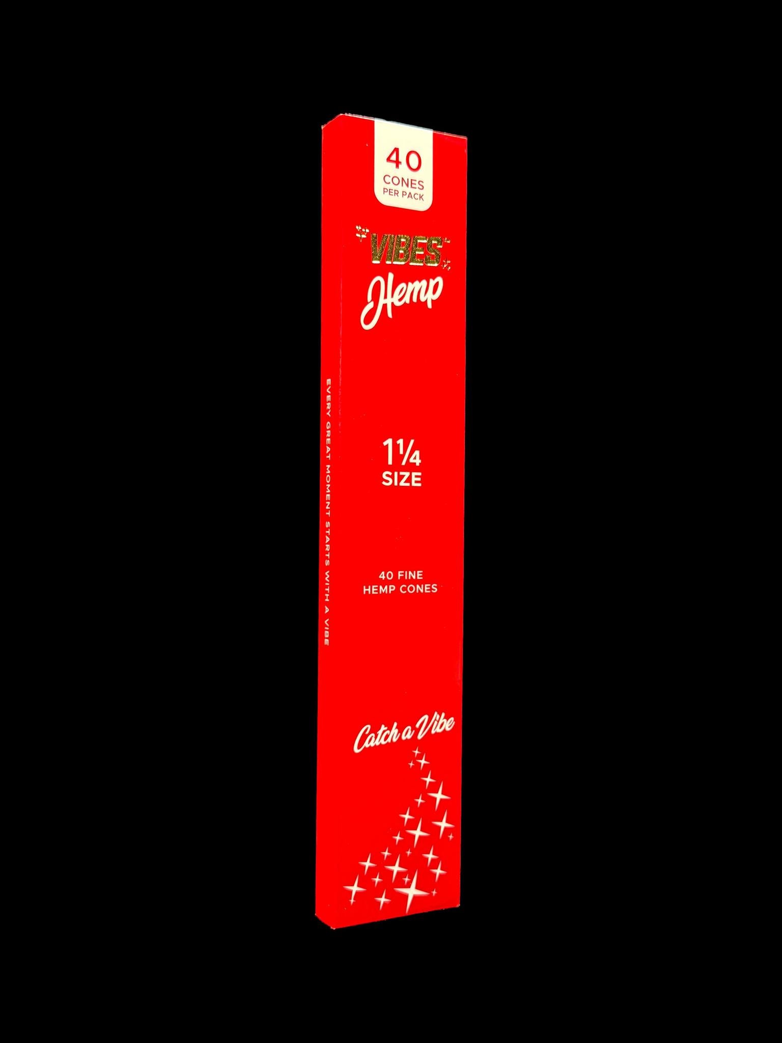 Vibes Papers Hemp Cones 1.25 40pk