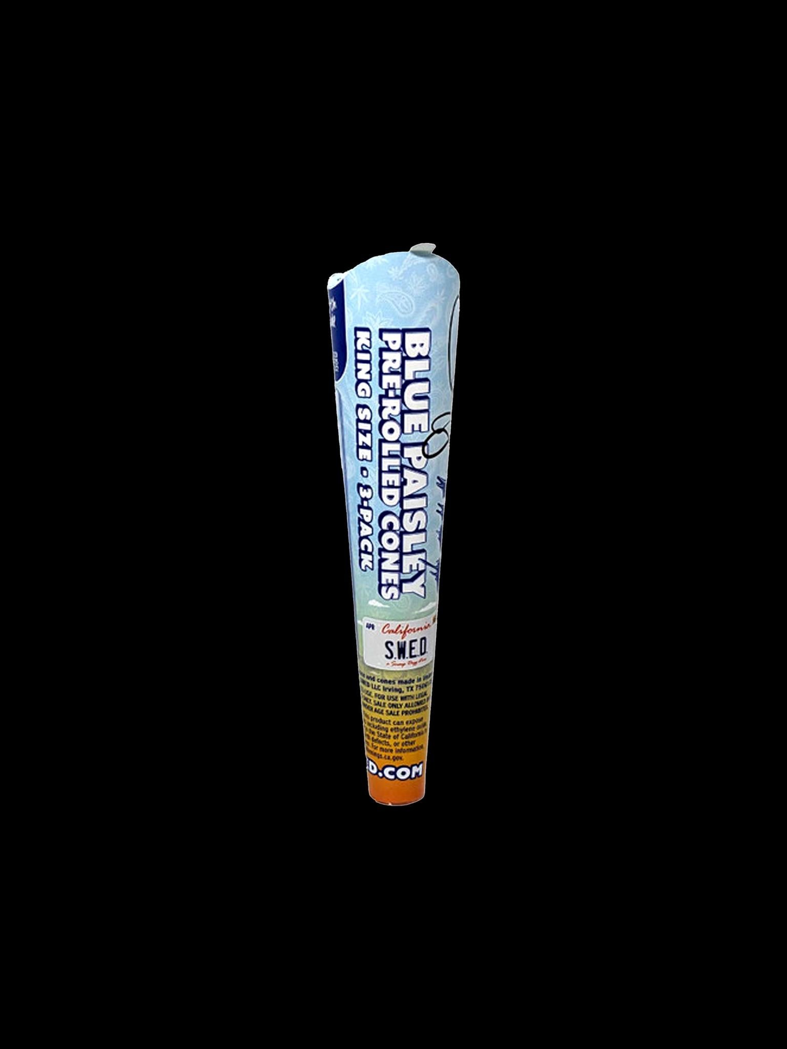 Dogg Lbs Blue Paisley Cones King Size 3pk