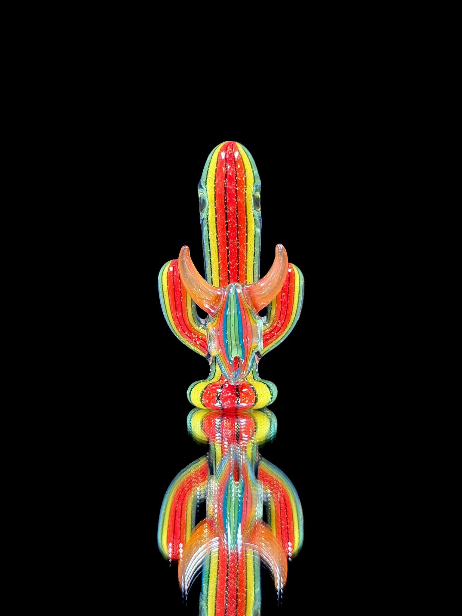 Darby Rainbow Saguaro Skull Pendant