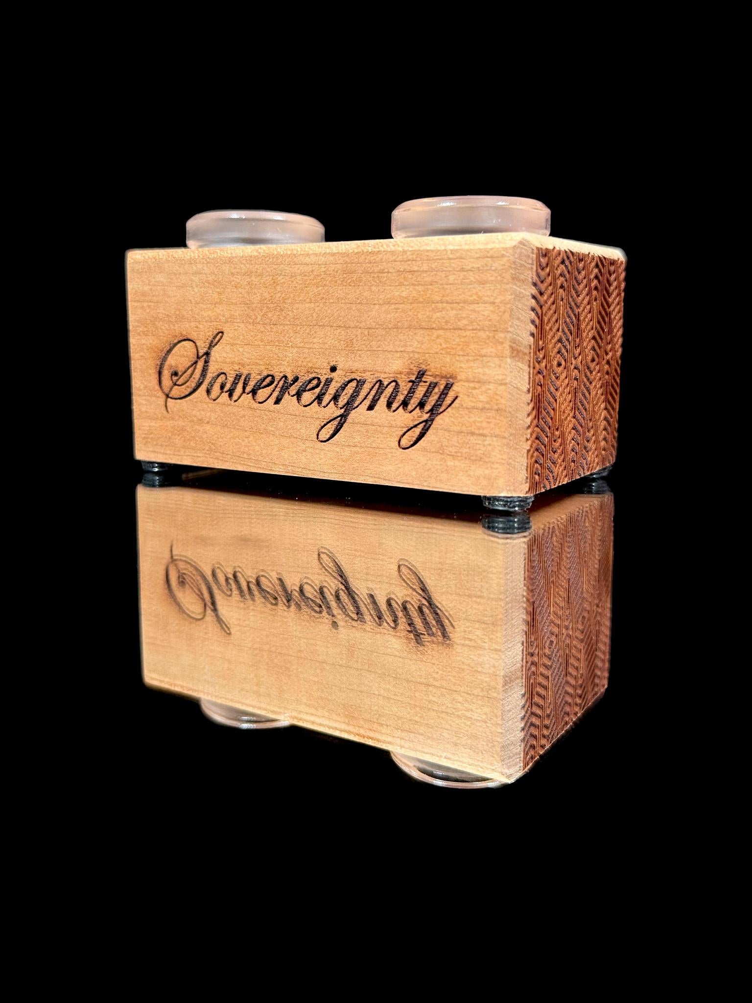 Sovereignty Glass 18mm Slide Stand Patterned