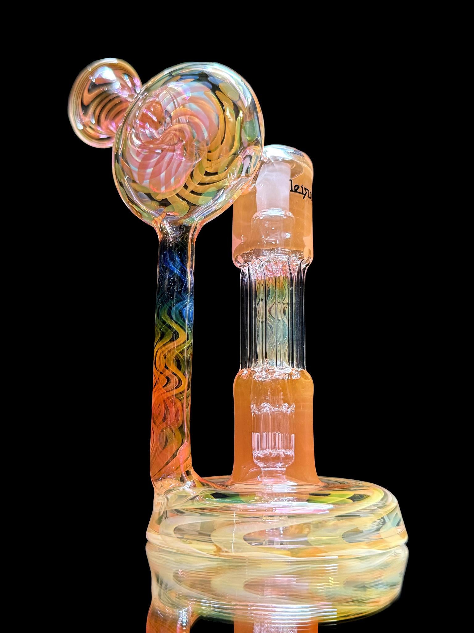 Leisure Glass 10mm Fumed Pillar Disk Recycler
