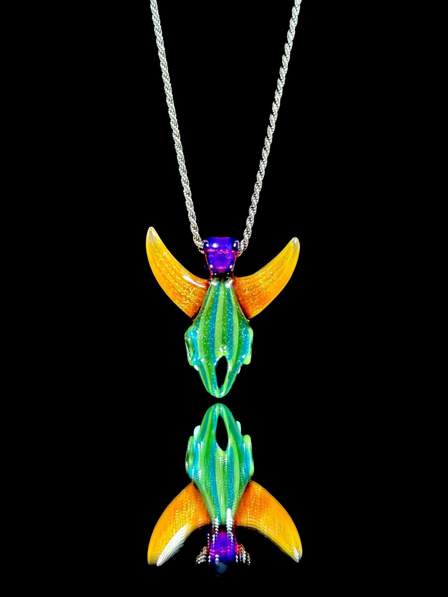 Darby Green Skull Pendant