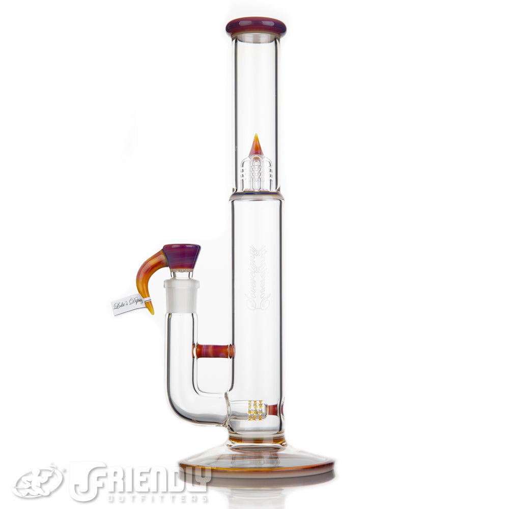 Sovereignty Glass Shorty4 Pawn 16mm 3 cut 360  Stemline to Inv.4 w/Full Loki's Dipity Accents