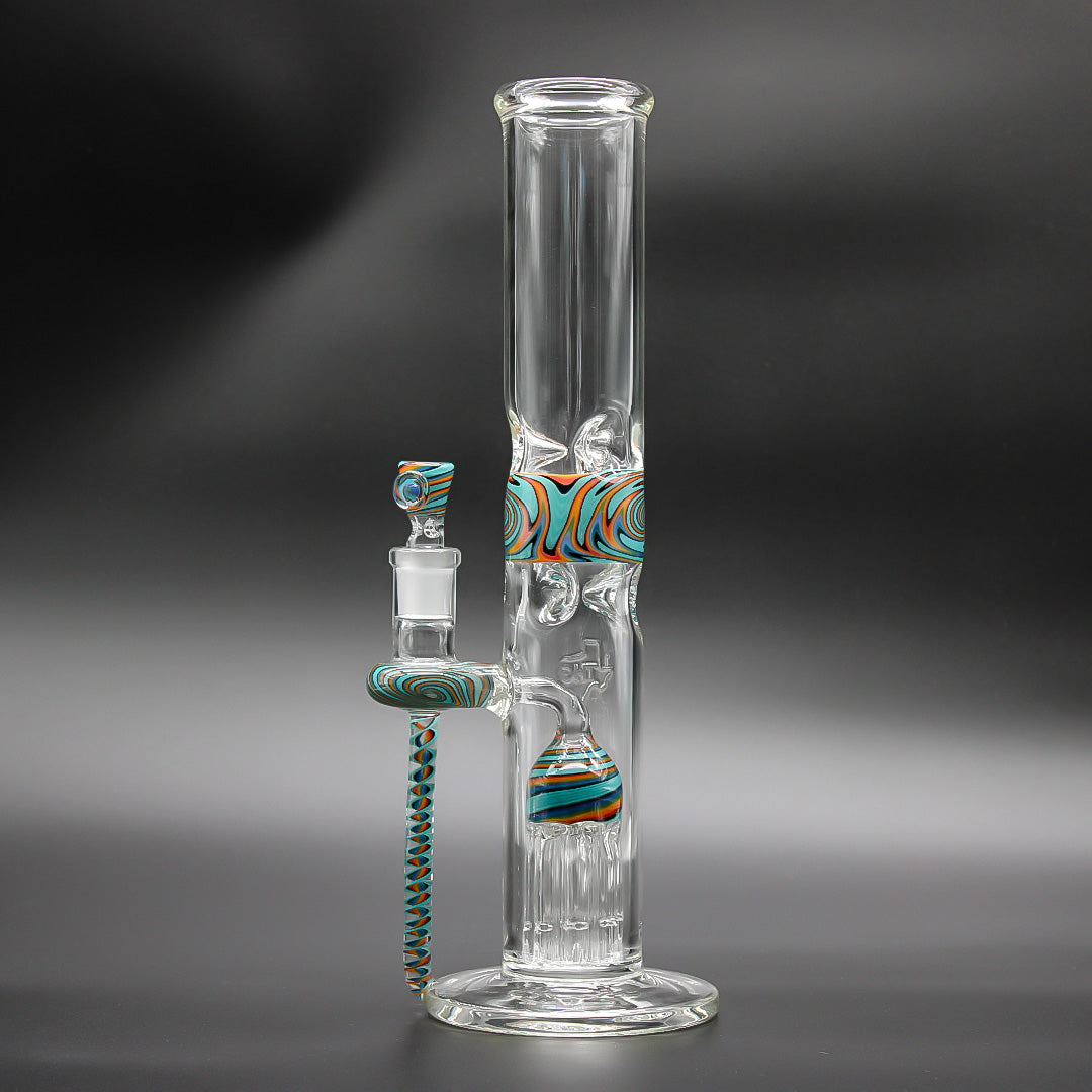 TEXAS HOT GLASS TREE PERK STRAIGHT TUBE