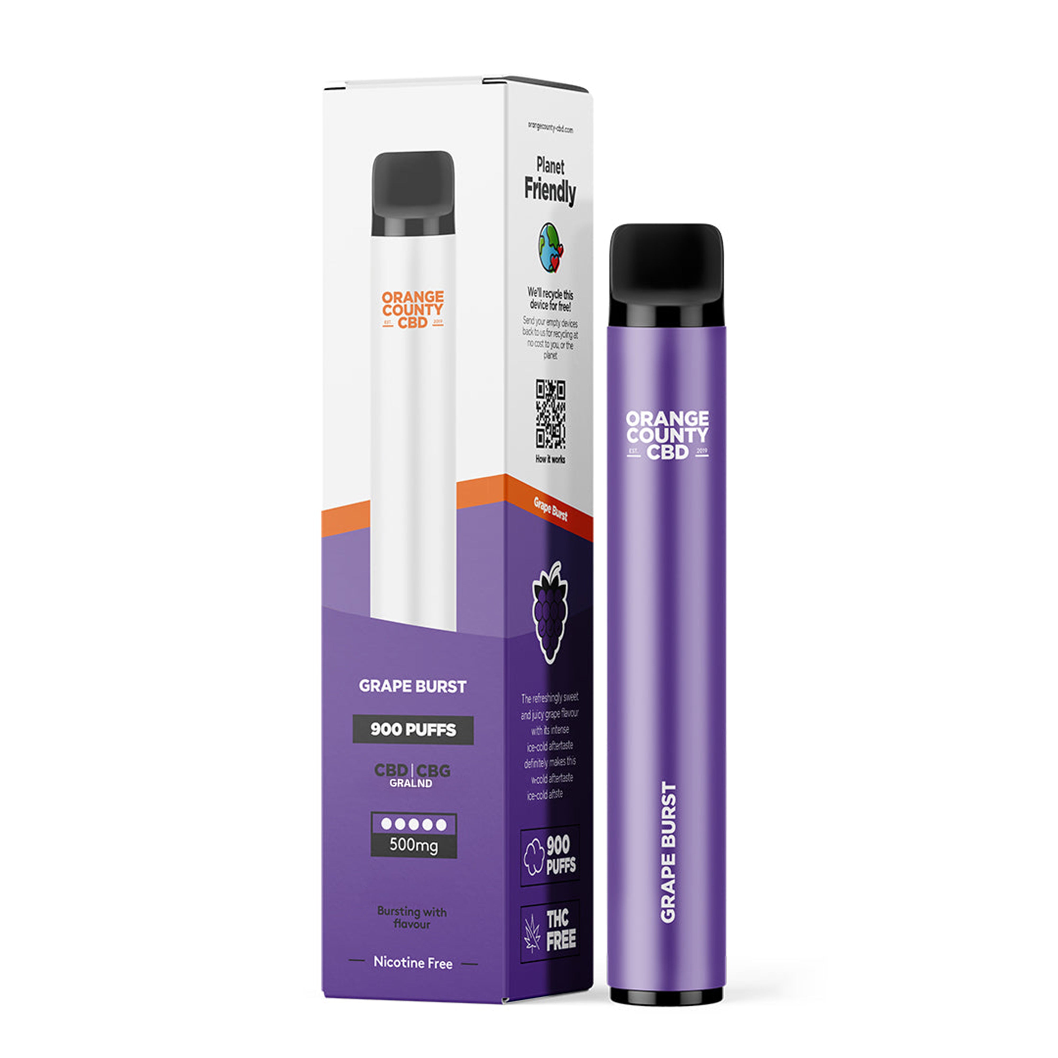 3ml CBD/CBG - Grape Burst (500mg)