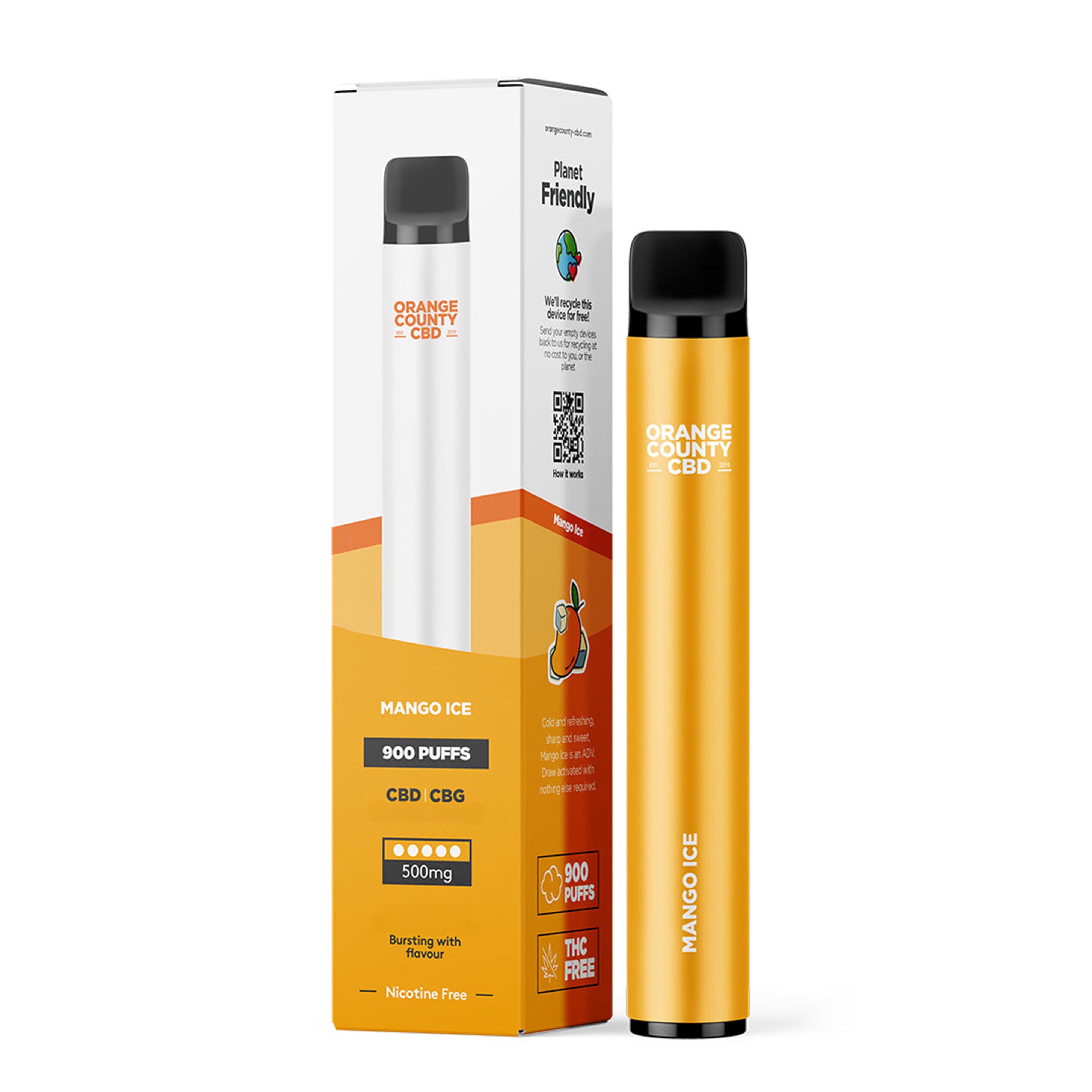 3ml CBD/CBG - Mango Ice (500mg)