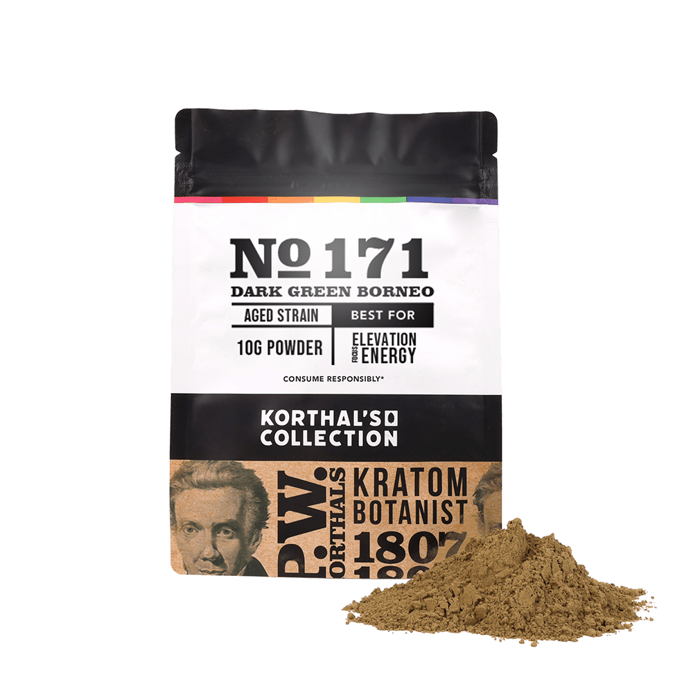 No 171 Dark Green Borneo Kratom Powder