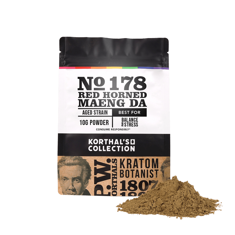 No 178 Red Horned Maeng Da Kratom Powder
