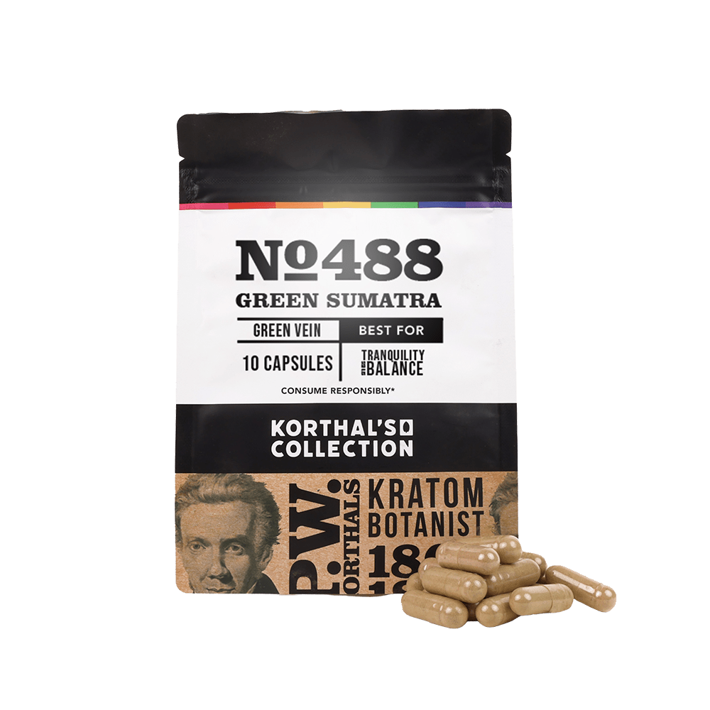 No 488 Green Sumatra Kratom Capsules