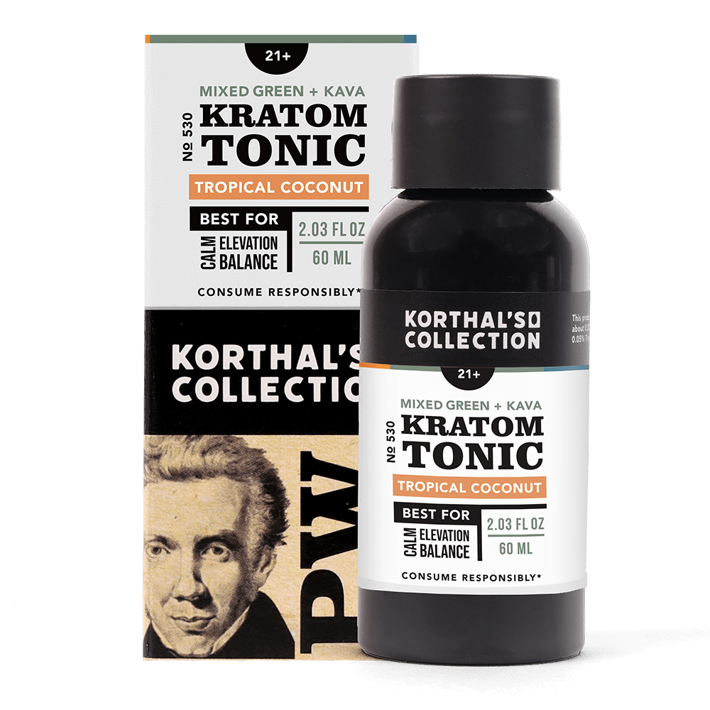 No. 530 Mixed Green Kratom & Kava Tonic, 3 Pack