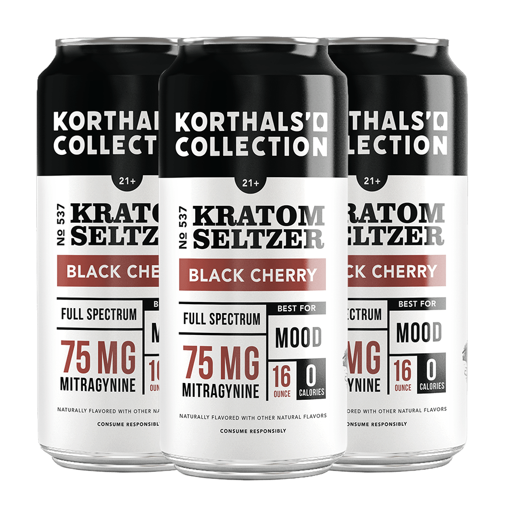 No. 537 Kratom Seltzer Black Cherry - 4 pack