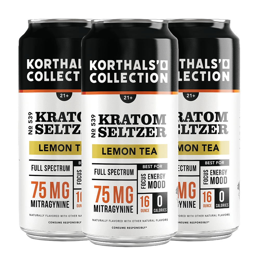 No. 539 Lemon Kratom Seltzer, 4 Pack